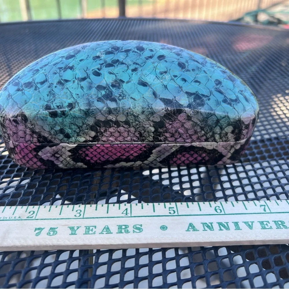 Multi colored sunglasses case